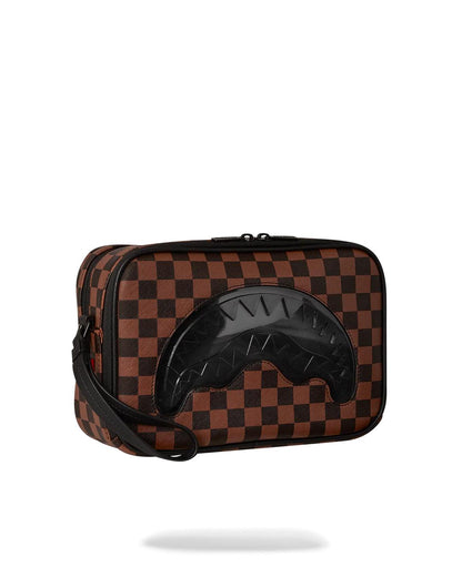 SHARKS IN PARIS CLEAR FOR TAKEOFF TOILETRY BAG | Sprayground Featured