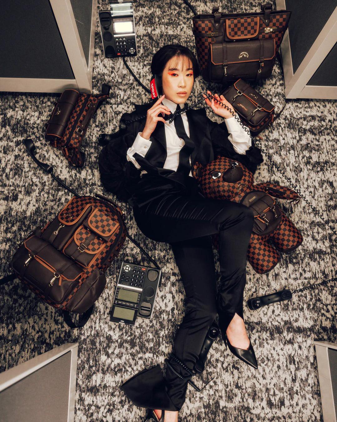 CHECKMATE ROYALE MESSENGER BRICK BAG | Sprayground Exclusive