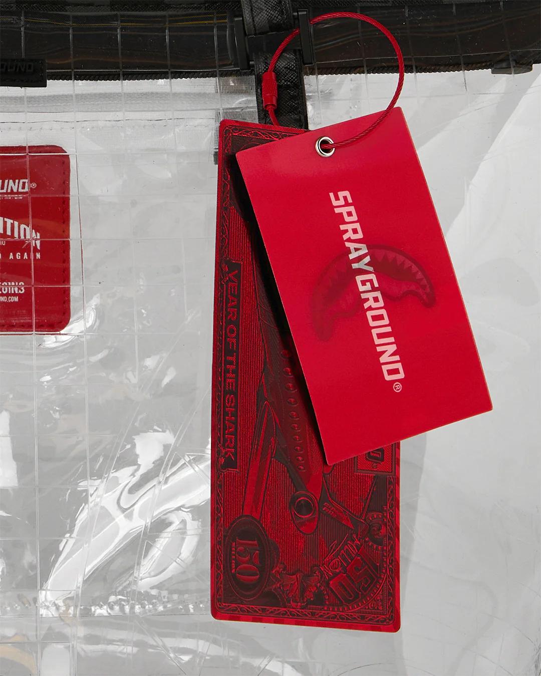 FULLY CLEAR SHARKS IN PARIS TOTE | Sprayground Everyday