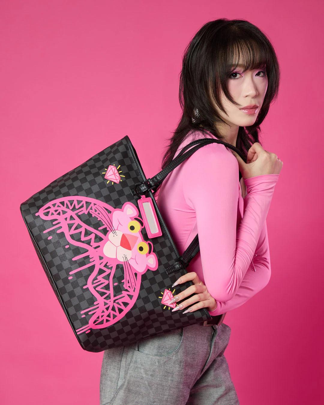 PINK PANTHER DIAMOND SHARK TOTE | Sprayground Trending