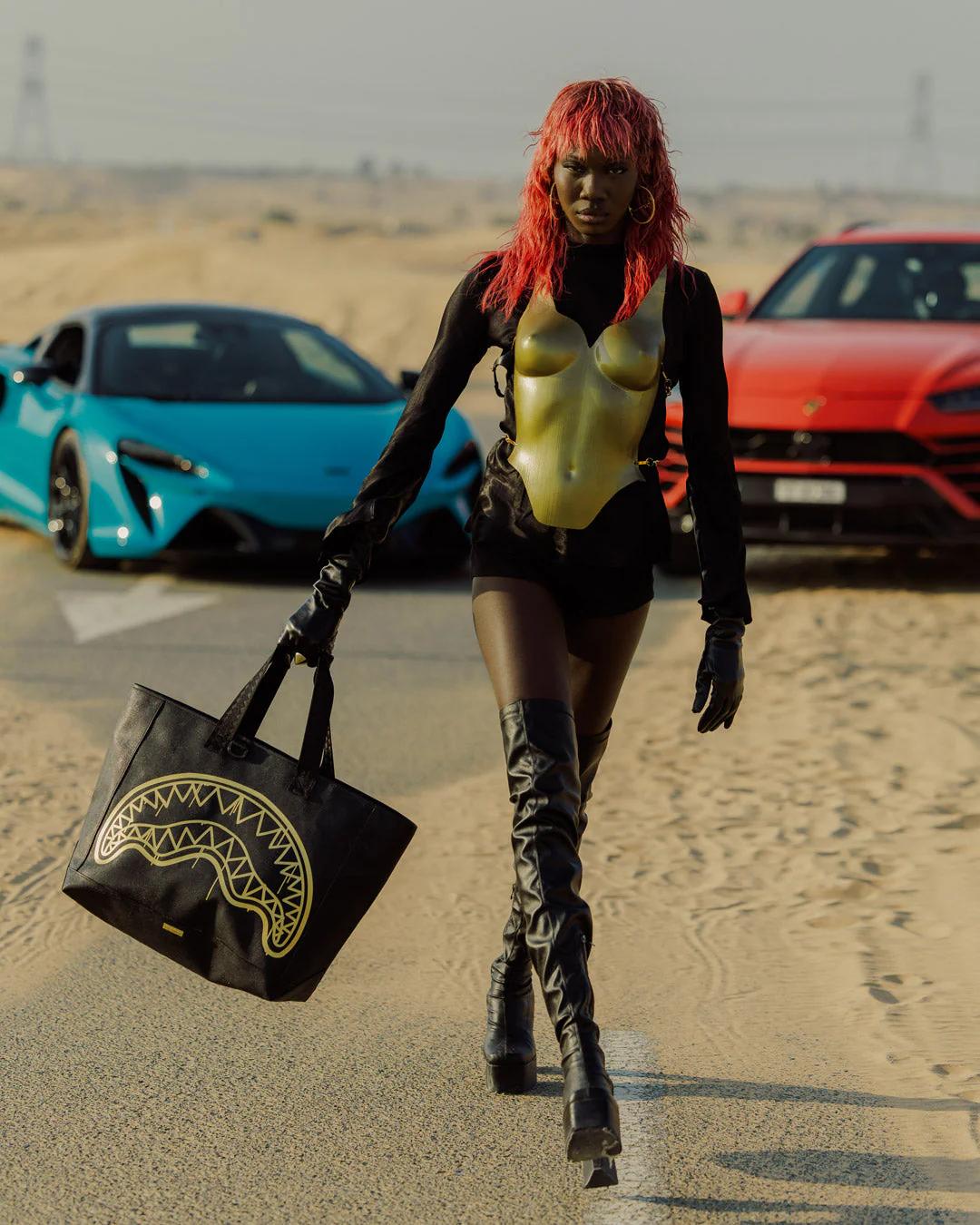 GOLD FANG BEACH TOTE | Sprayground Signature