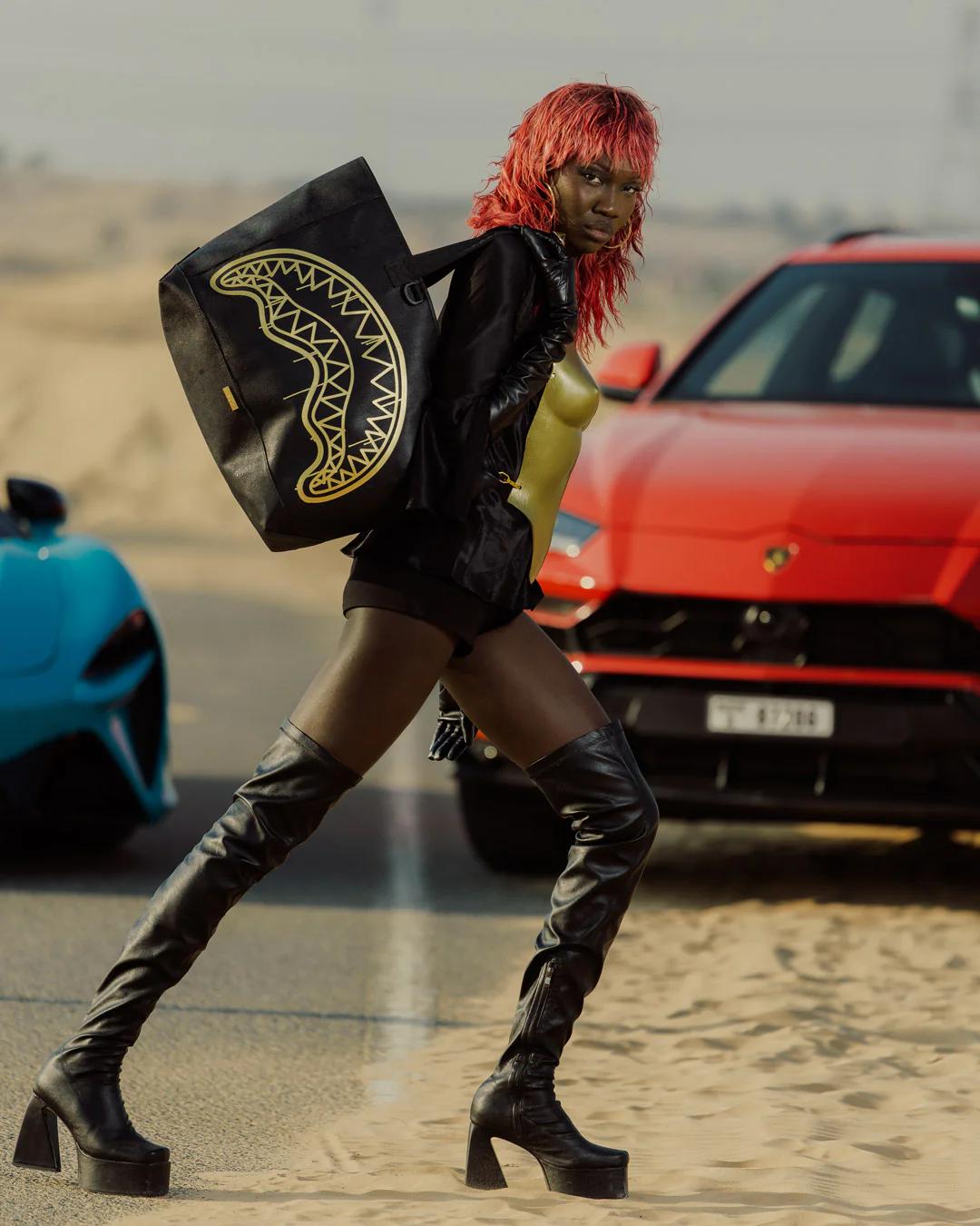 GOLD FANG BEACH TOTE | Sprayground Signature