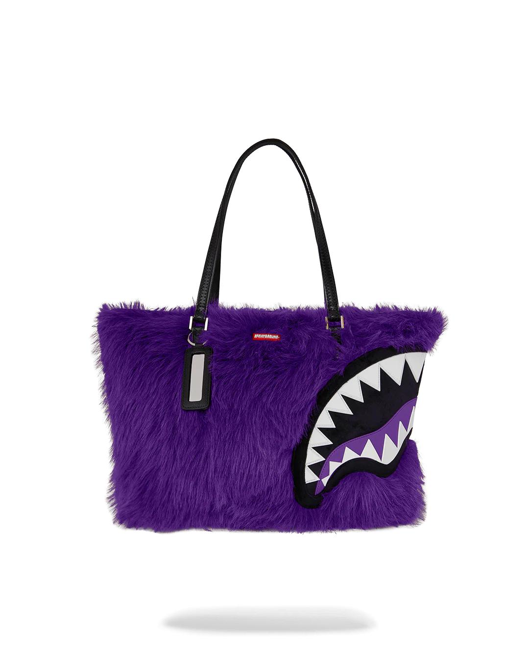 FURZILLA SHARK (PURP) TOTE | Sprayground Best Seller