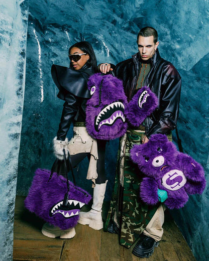 FURZILLA SHARK (PURP) TOTE | Sprayground Best Seller