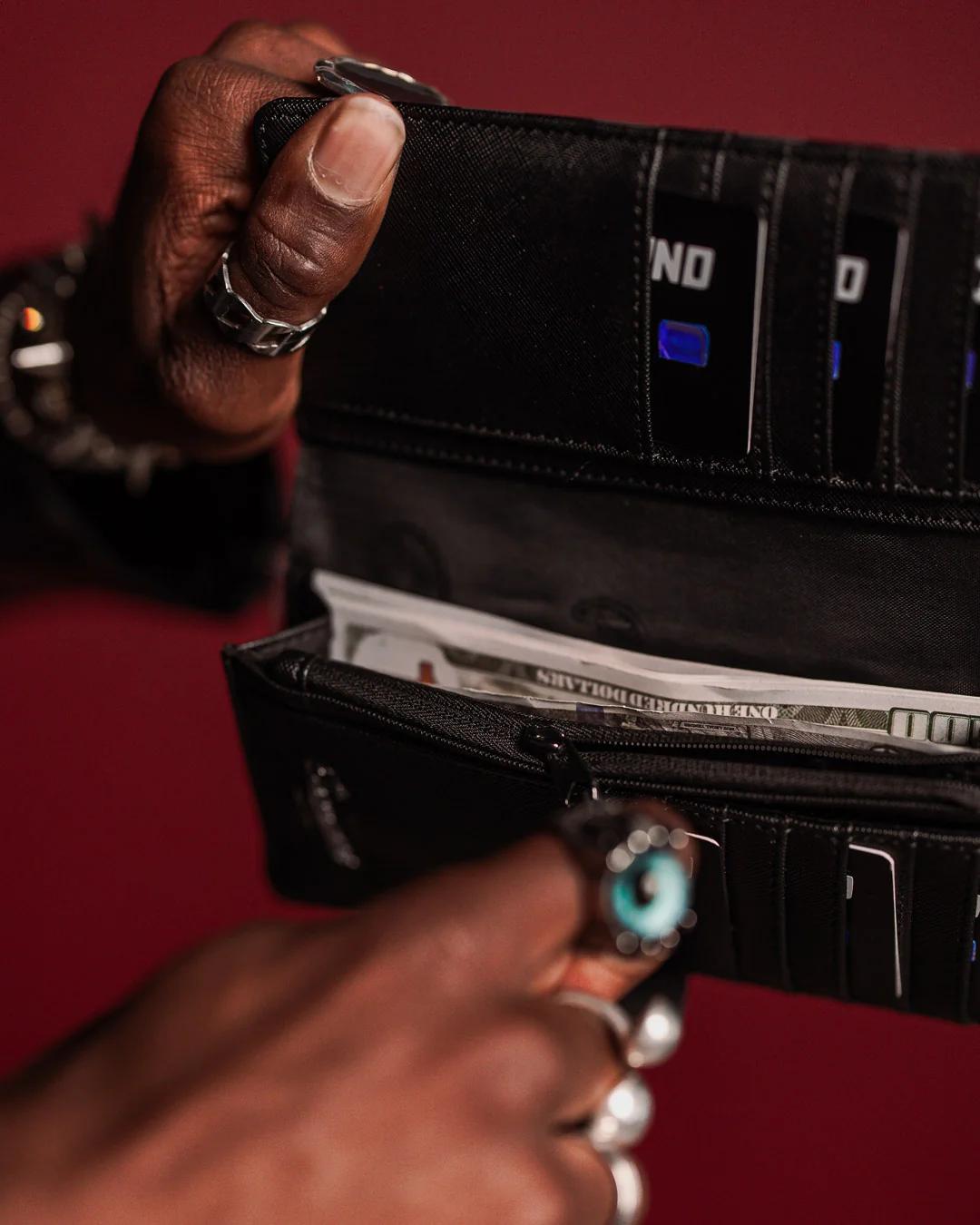 MIDNIGHT CHATEAU SINGLE-FOLD WALLET | Sprayground New