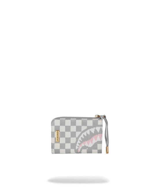 KNIT SHARKS IN PARIS IN CREAM WALLET | Sprayground Featured