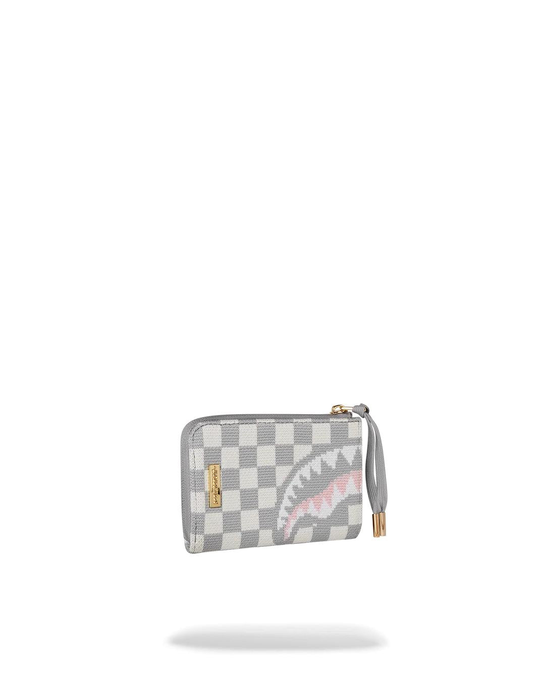 KNIT SHARKS IN PARIS IN CREAM WALLET | Sprayground Featured