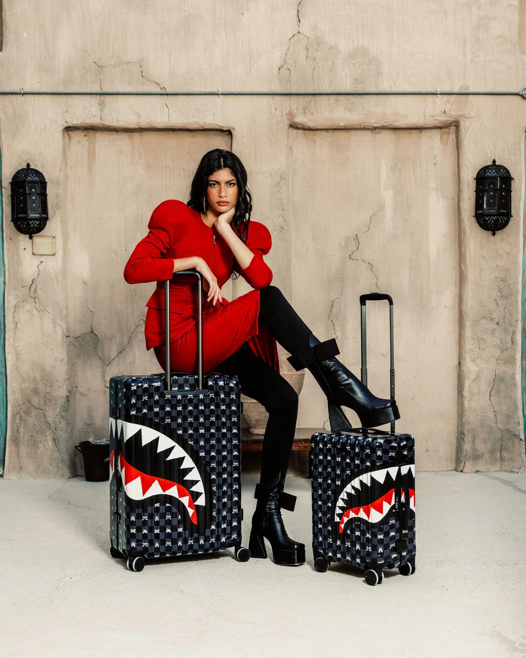 SHARK MOB HIDEOUT CARRY-ON LUGGAGE | Sprayground Premium
