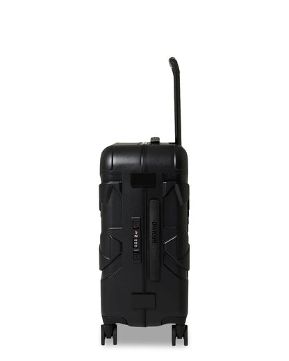THE JOURNEY BEGINS SHARKITECTURE CARRY-ON LUGGAGE BLACK WITH EXTRA STI | Sprayground Essential