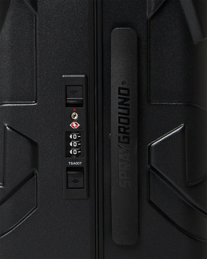 THE JOURNEY BEGINS SHARKITECTURE CARRY-ON LUGGAGE BLACK WITH EXTRA STI | Sprayground Essential
