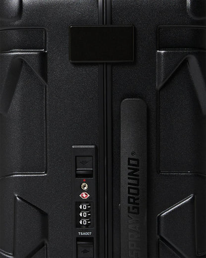 THE JOURNEY BEGINS SHARKITECTURE CARRY-ON LUGGAGE BLACK WITH EXTRA STI | Sprayground Essential
