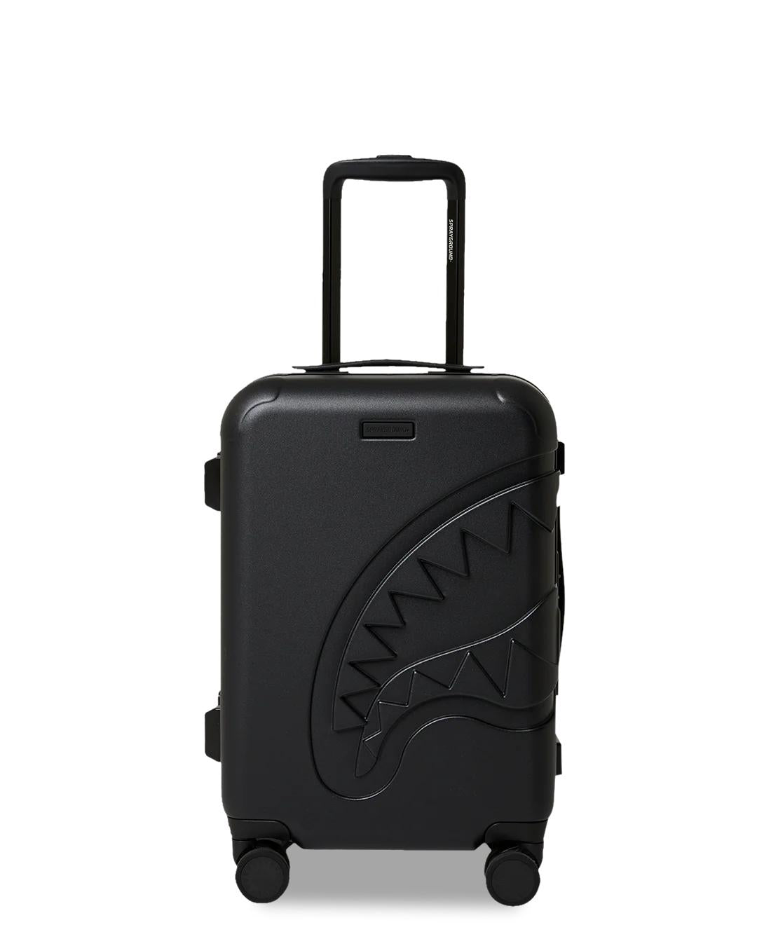 THE JOURNEY BEGINS SHARKITECTURE CARRY-ON LUGGAGE BLACK WITH EXTRA STI | Sprayground Essential