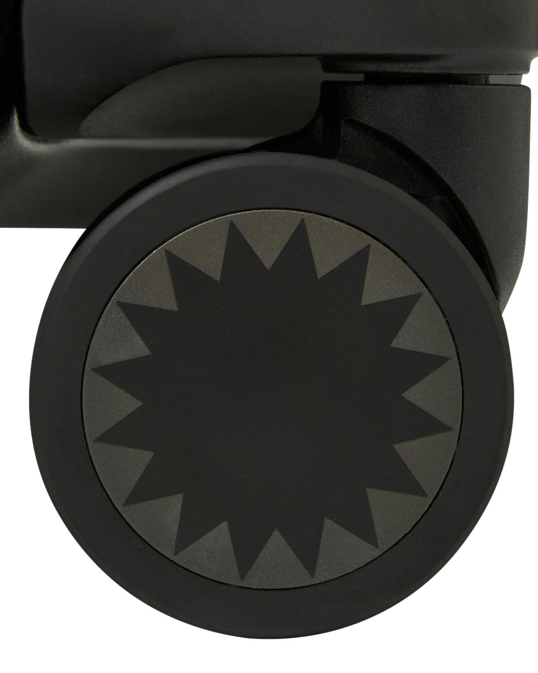 THE JOURNEY BEGINS SHARKITECTURE CARRY-ON LUGGAGE BLACK WITH EXTRA STI | Sprayground Essential