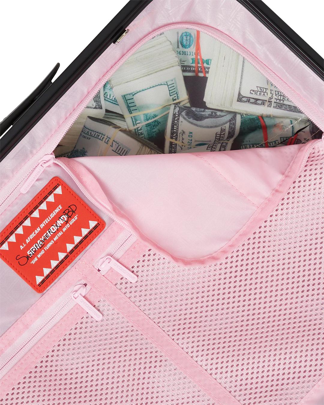 A.I. AFRICAN INTELLIGENCE ELEGANT ENERGY SHARKITECTURE CARRY-ON LUGGAG | Sprayground Featured
