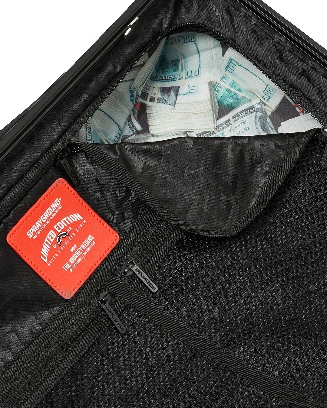 MIDNIGHT MAGIC SHARKS IN PARIS HARD SHELL CARRY-ON LUGGAGE | Sprayground Essential