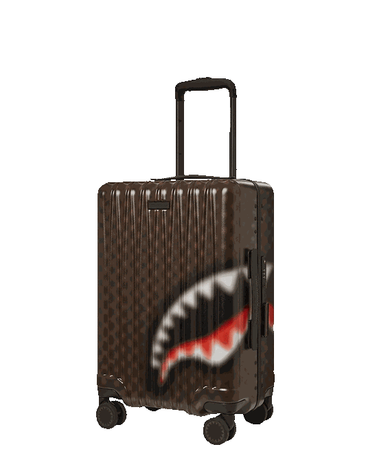 SHARKS IN PARIS BLUR EFFECT CARRY-ON LUGGAGE | Sprayground New
