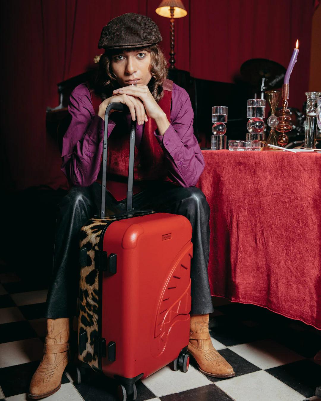 SHARK MILES PER HOUR SHARKITECTURE CARRY-ON LUGGAGE | Sprayground Featured