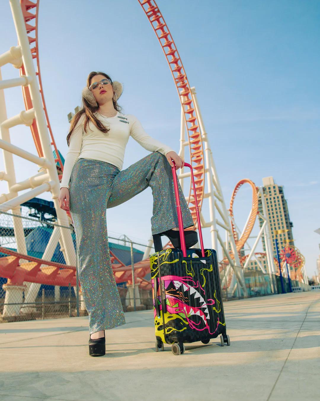 SLIME DIME SHARKNAUTICS HARDSHELL CARRY-ON LUGGAGE | Sprayground Recommended