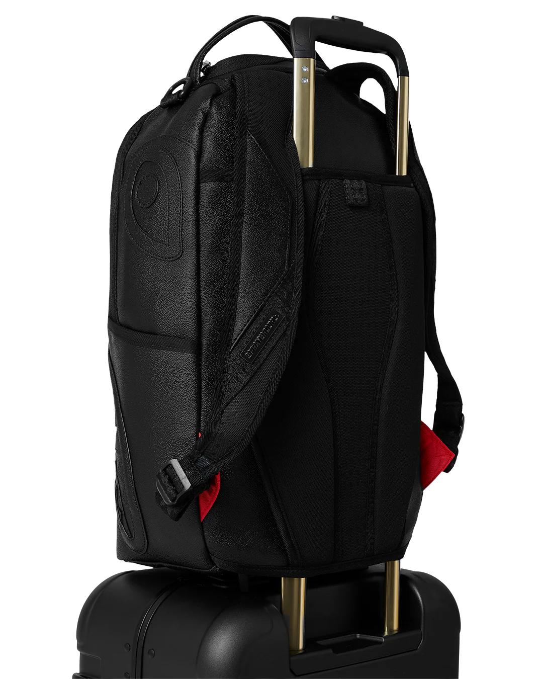 REALITY CHECK SHARKITECTURE CARRY-ON JETBLACK LUGGAGE (GOLD HARDWARE) | Sprayground Everyday