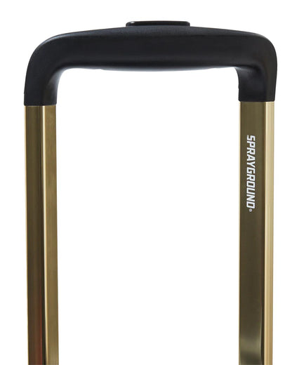 REALITY CHECK SHARKITECTURE CARRY-ON JETBLACK LUGGAGE (GOLD HARDWARE) | Sprayground Everyday