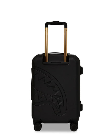 REALITY CHECK SHARKITECTURE CARRY-ON JETBLACK LUGGAGE (GOLD HARDWARE) | Sprayground Everyday