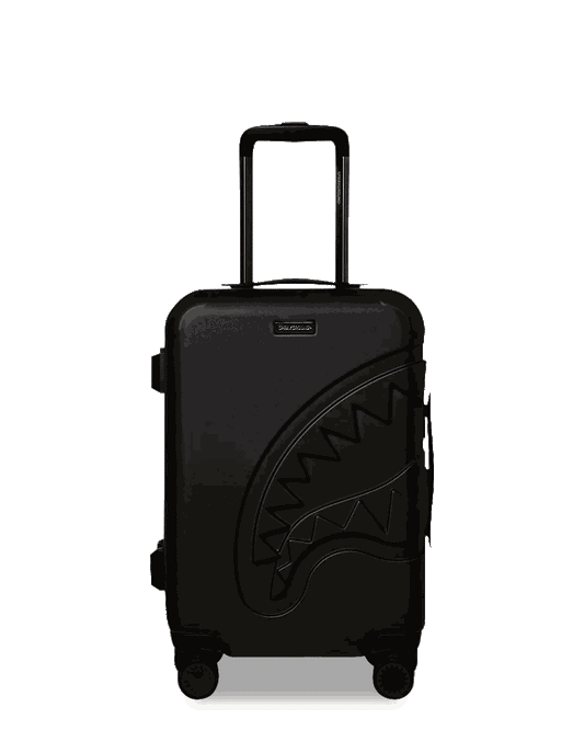 REALITY CHECK SHARKITECTURE CARRY-ON JETBLACK LUGGAGE (GUNMETAL HARDWA | Sprayground Value