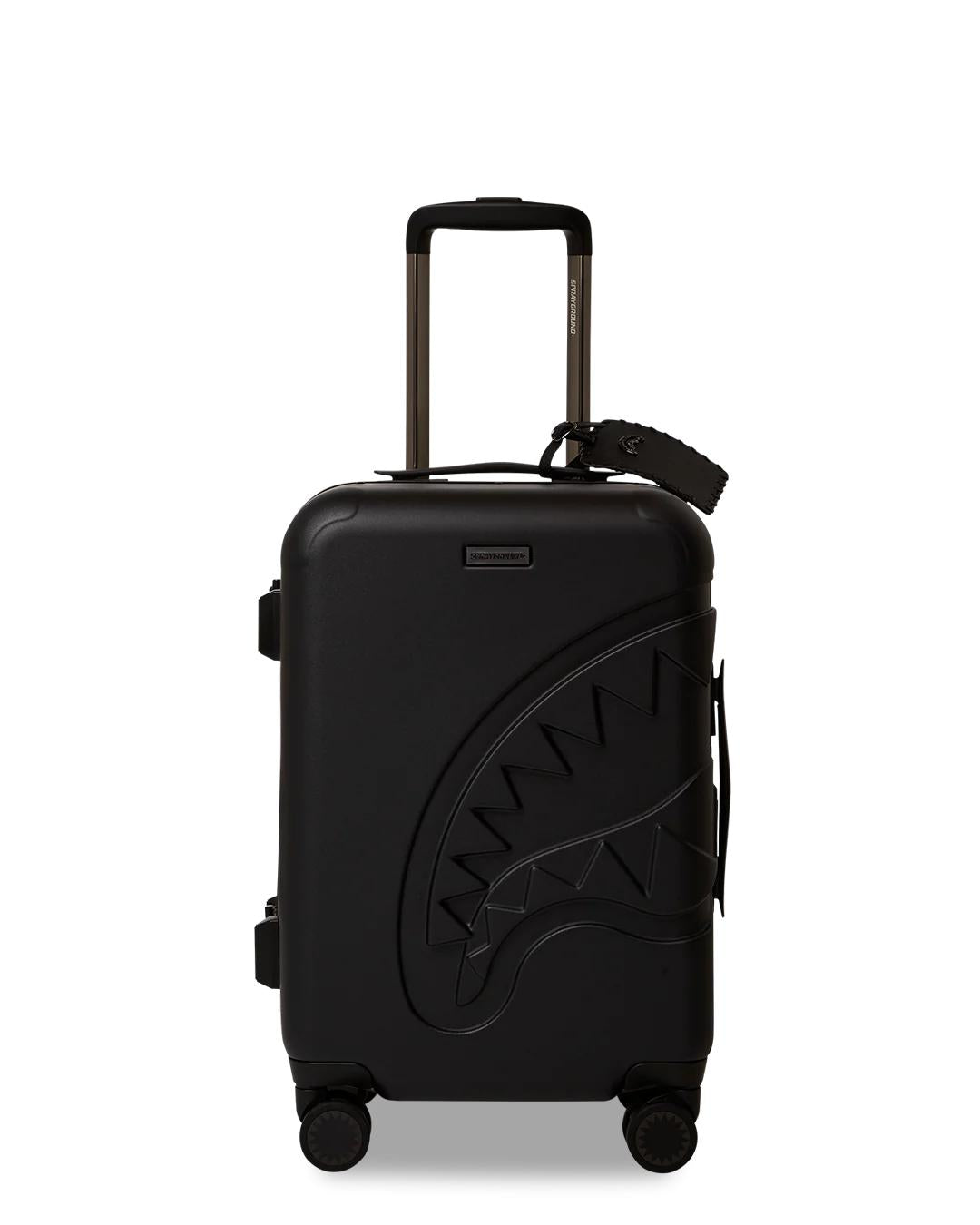 REALITY CHECK SHARKITECTURE CARRY-ON JETBLACK LUGGAGE (GUNMETAL HARDWA | Sprayground Value