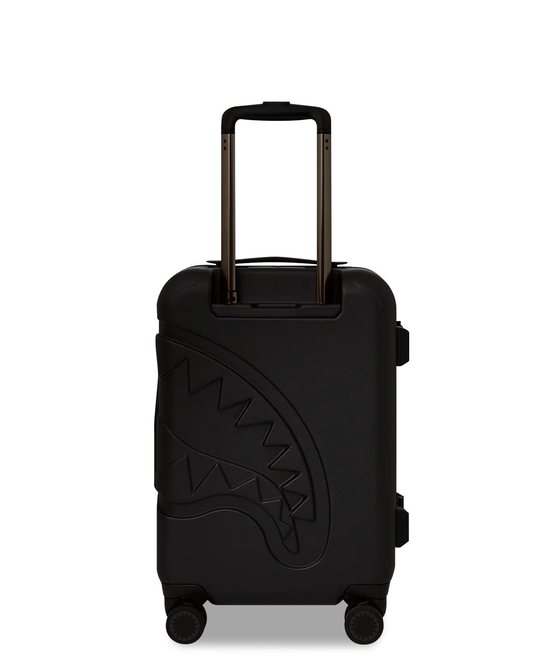 REALITY CHECK SHARKITECTURE CARRY-ON JETBLACK LUGGAGE (GUNMETAL HARDWA | Sprayground Value