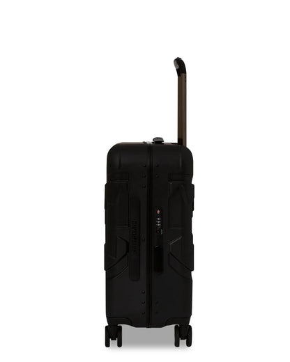 REALITY CHECK SHARKITECTURE CARRY-ON JETBLACK LUGGAGE (GUNMETAL HARDWA | Sprayground Value