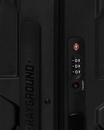 REALITY CHECK SHARKITECTURE CARRY-ON JETBLACK LUGGAGE (GUNMETAL HARDWA | Sprayground Value
