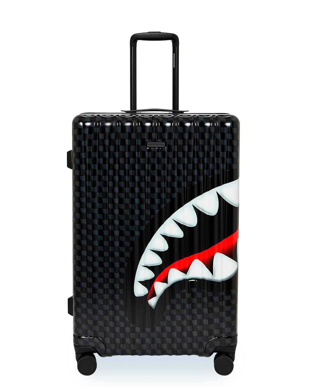 SHARKS IN PARIS HYPER PUFF FULL-SIZE LUGGAGE | Sprayground New