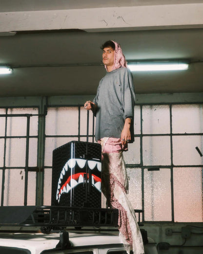 SHARKS IN PARIS HYPER PUFF FULL-SIZE LUGGAGE | Sprayground New