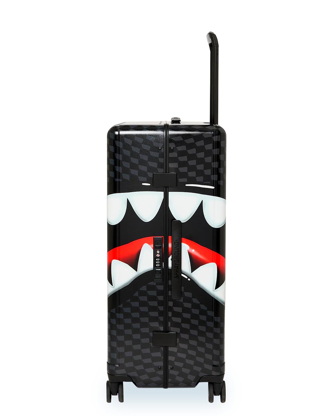 SHARKS IN PARIS HYPER PUFF FULL-SIZE LUGGAGE | Sprayground New