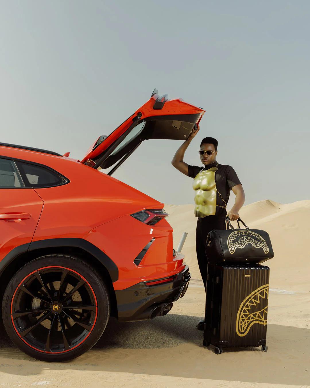 GOLD FANG FULL-SIZE LUGGAGE | Sprayground Featured