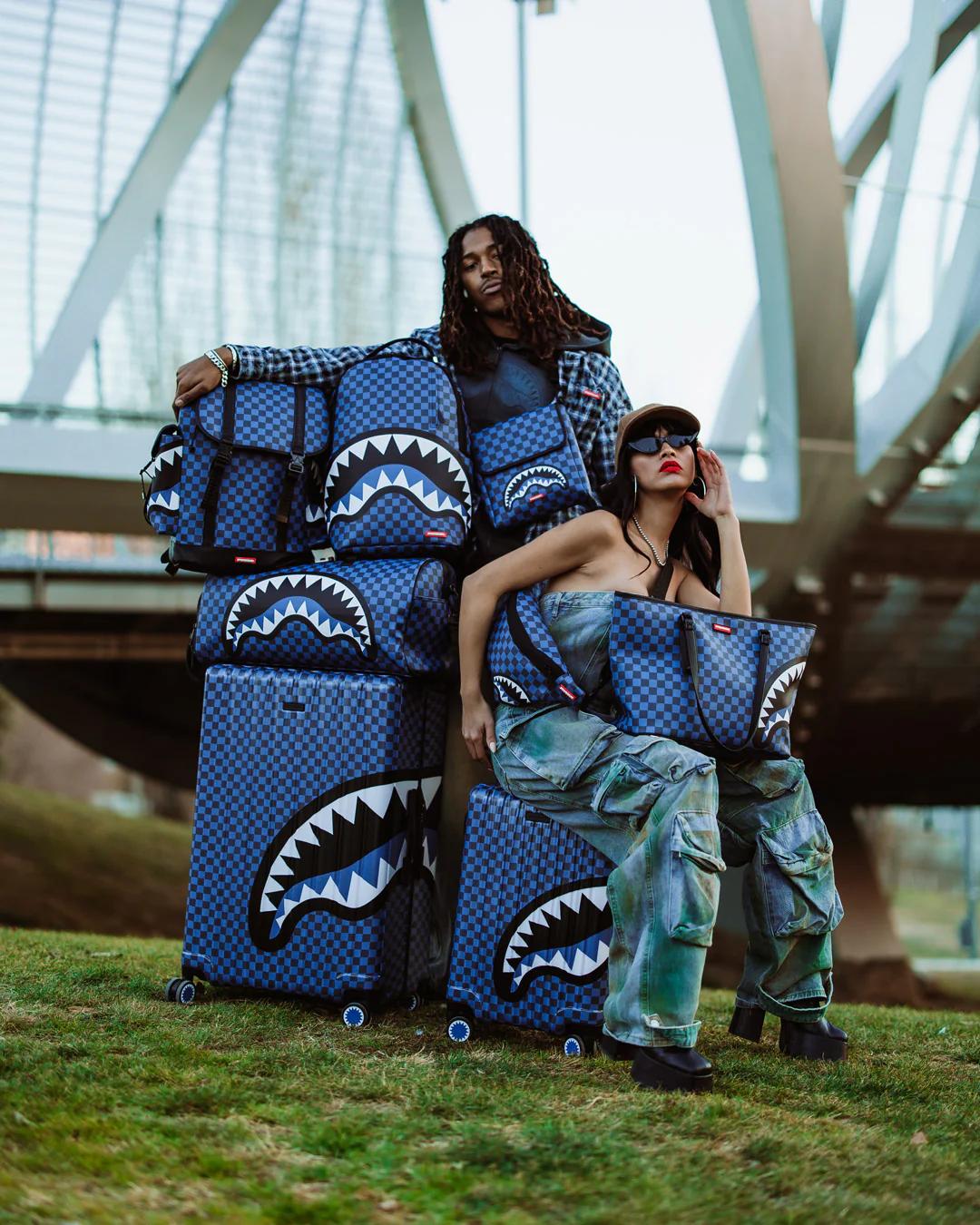 MIDNIGHT MAGIC SHARKS IN PARIS HARD SHELL FULL-SIZE LUGGAGE | Sprayground Essential