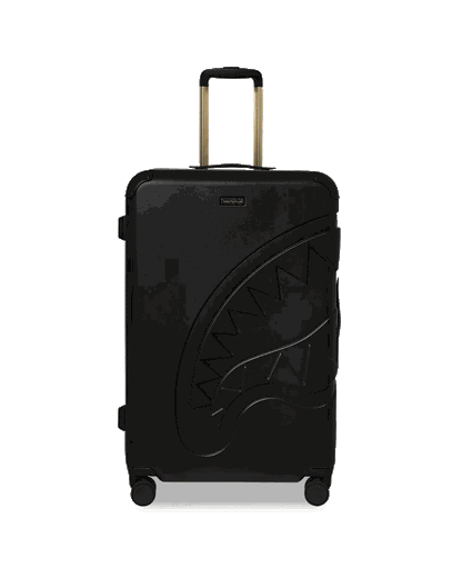 REALITY CHECK SHARKITECTURE FULL-SIZE JETBLACK LUGGAGE (GOLD HARDWARE) | Sprayground Latest