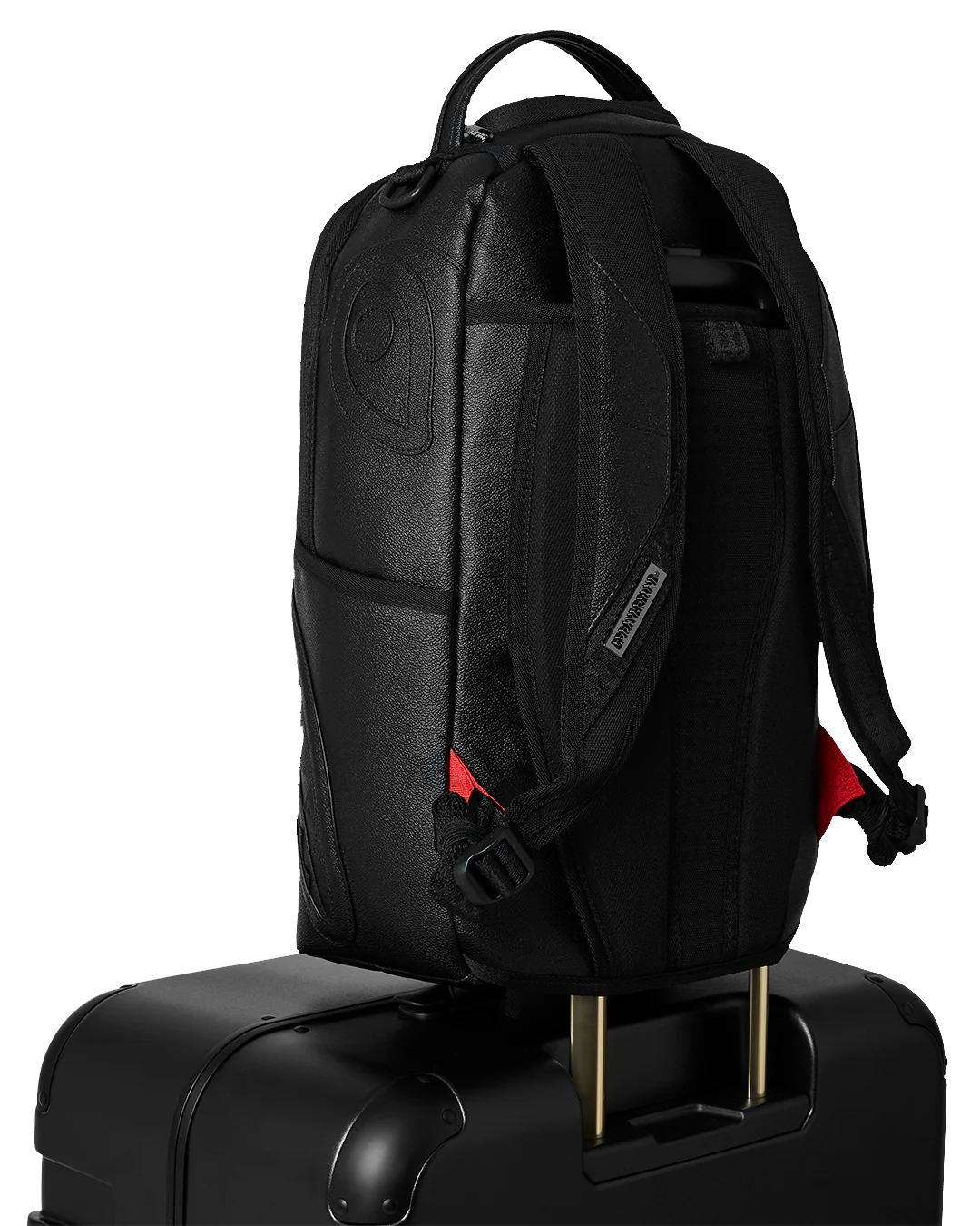 REALITY CHECK SHARKITECTURE FULL-SIZE JETBLACK LUGGAGE (GOLD HARDWARE) | Sprayground Latest