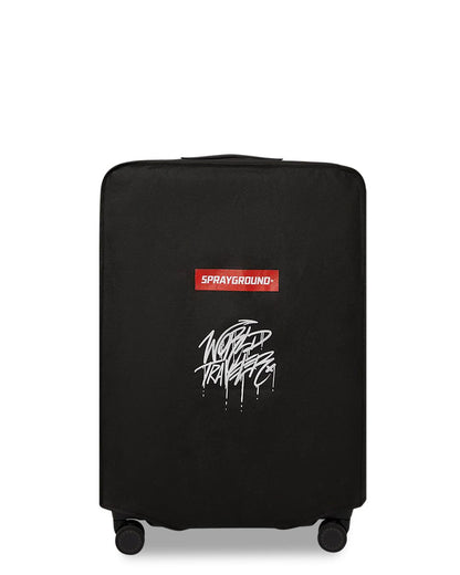 REALITY CHECK SHARKITECTURE FULL-SIZE JETBLACK LUGGAGE (GOLD HARDWARE) | Sprayground Latest