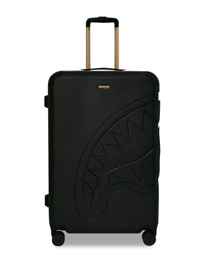 REALITY CHECK SHARKITECTURE FULL-SIZE JETBLACK LUGGAGE (GOLD HARDWARE) | Sprayground Latest