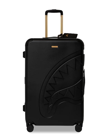 REALITY CHECK SHARKITECTURE FULL-SIZE JETBLACK LUGGAGE (GOLD HARDWARE) | Sprayground Latest