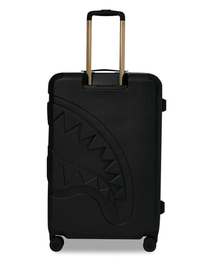 REALITY CHECK SHARKITECTURE FULL-SIZE JETBLACK LUGGAGE (GOLD HARDWARE) | Sprayground Latest