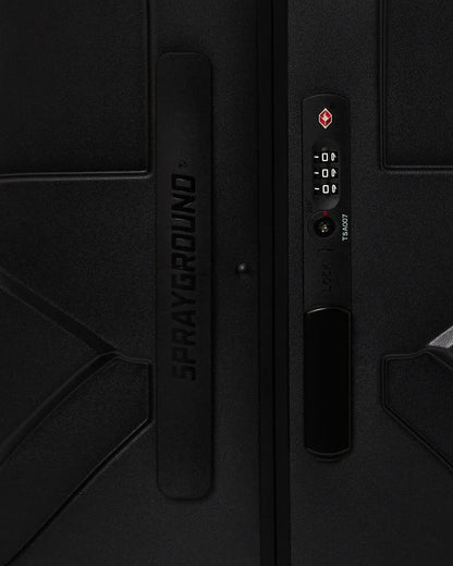 REALITY CHECK SHARKITECTURE FULL-SIZE JETBLACK LUGGAGE (GOLD HARDWARE) | Sprayground Latest