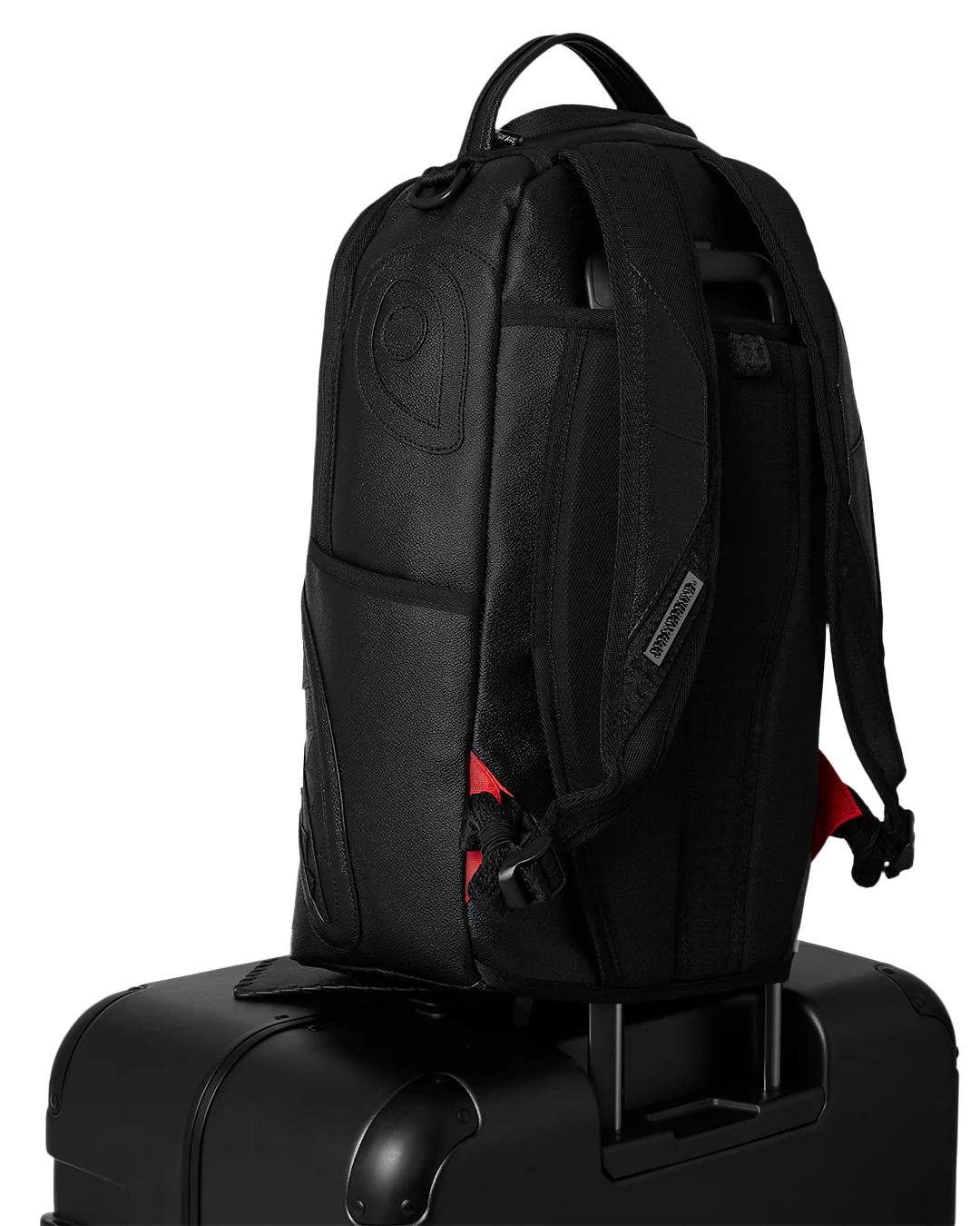 REALITY CHECK SHARKITECTURE FULL-SIZE JETBLACK LUGGAGE (GUNMETAL HARDW | Sprayground Quality