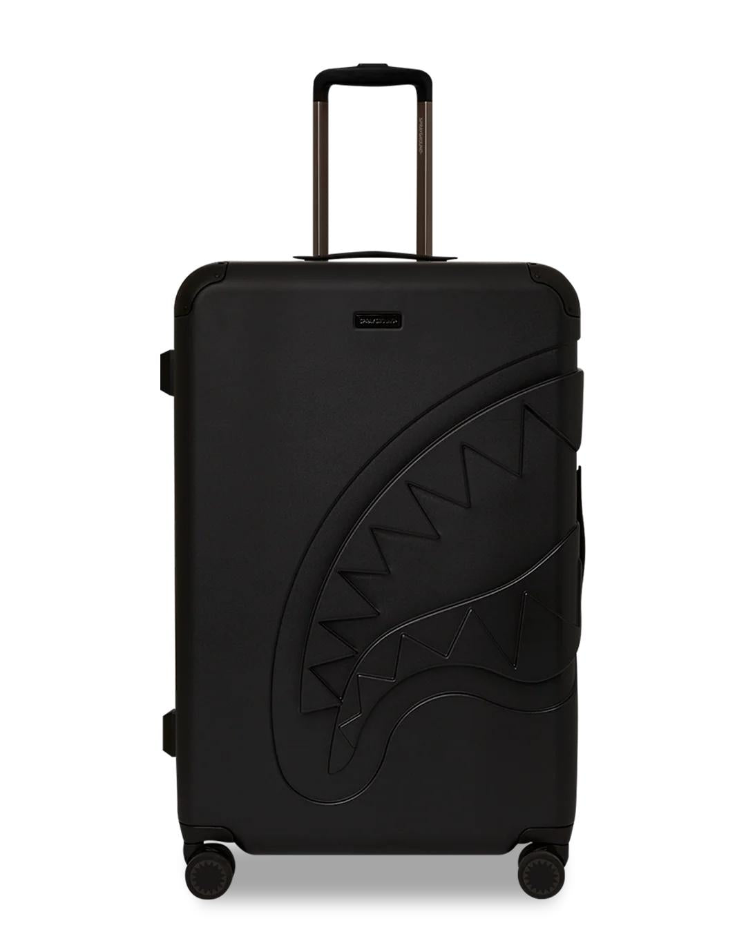 REALITY CHECK SHARKITECTURE FULL-SIZE JETBLACK LUGGAGE (GUNMETAL HARDW | Sprayground Quality