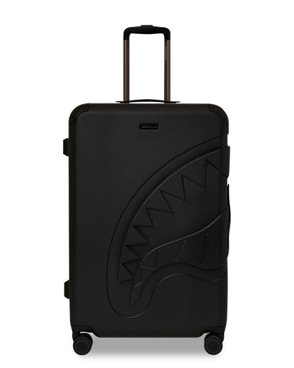 REALITY CHECK SHARKITECTURE FULL-SIZE JETBLACK LUGGAGE (GUNMETAL HARDW | Sprayground Quality