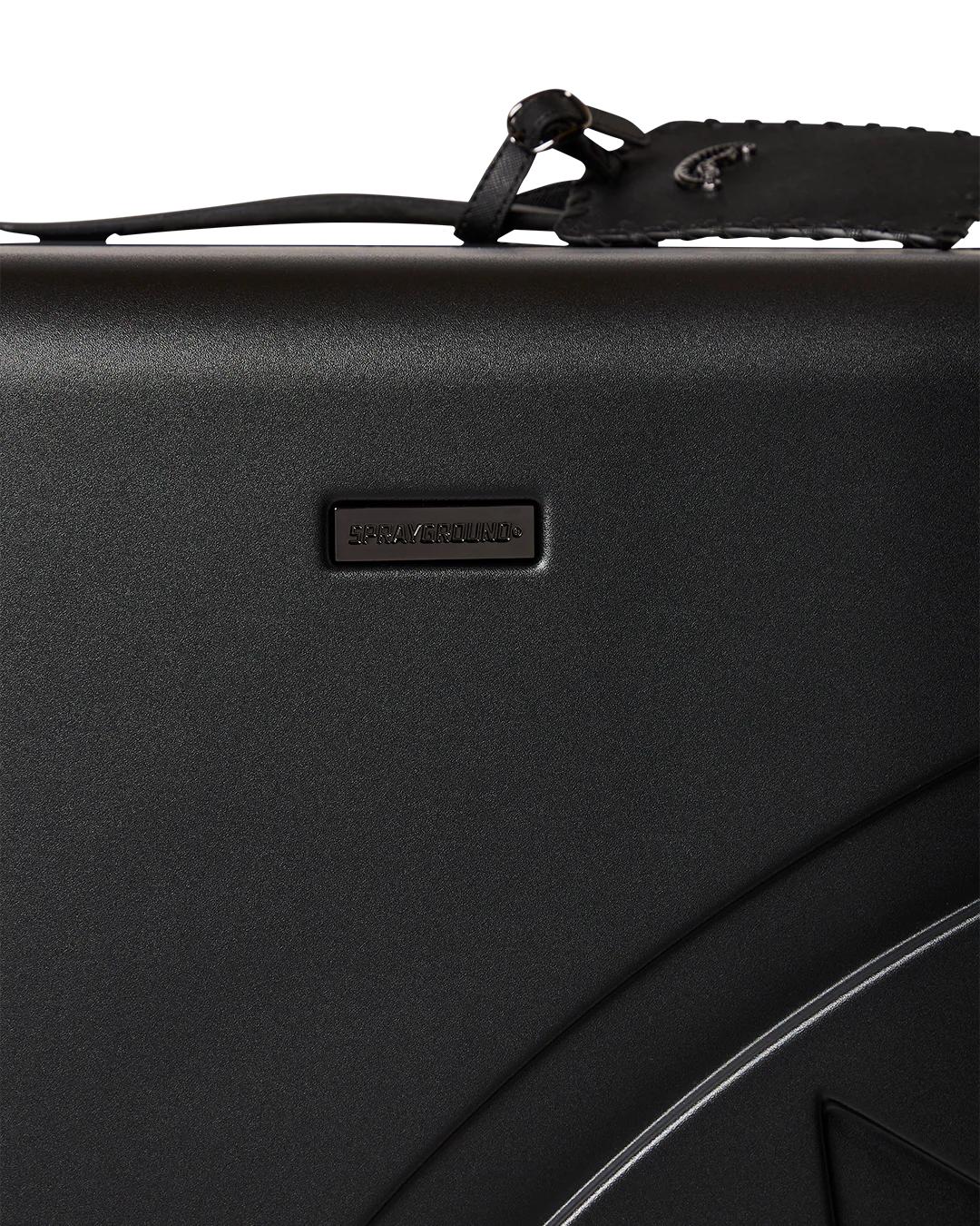 REALITY CHECK SHARKITECTURE FULL-SIZE JETBLACK LUGGAGE (GUNMETAL HARDW | Sprayground Quality