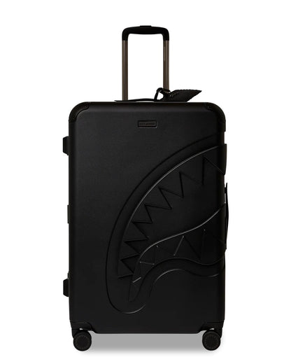 REALITY CHECK SHARKITECTURE FULL-SIZE JETBLACK LUGGAGE (GUNMETAL HARDW | Sprayground Quality