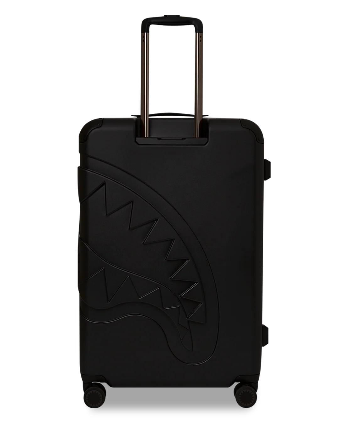 REALITY CHECK SHARKITECTURE FULL-SIZE JETBLACK LUGGAGE (GUNMETAL HARDW | Sprayground Quality