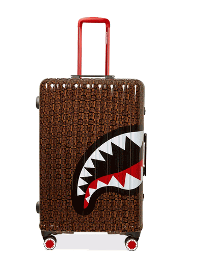 FRENZY SHARKS SHARKNAUTICS HARDSHELL FULL-SIZE LUGGAGE | Sprayground Featured