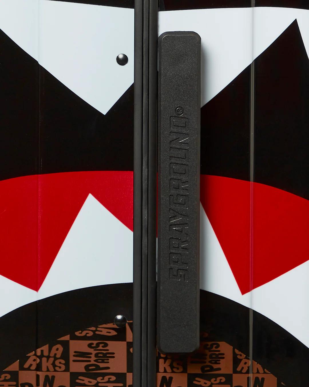 FRENZY SHARKS SHARKNAUTICS HARDSHELL FULL-SIZE LUGGAGE | Sprayground Featured